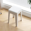 Thickened plastic stool for home use, extra thick, simple, stackable, comfortable for long periods of sitting, high stool, storage, pulley, living room