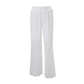 European and american style women's summer  new slim-fit hollow-out jacquard cropped inner top and fashionable casual pants set