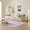Electric sofa bed - cream style, reclining electric sofa for living room, nordic small apartment, elephant ear smart sofa