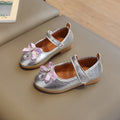 Spring & fallnew arrivalgirl leather shoes velcro princess shoes baby flatskids leather shoes bows soft bottom children's leather shoes