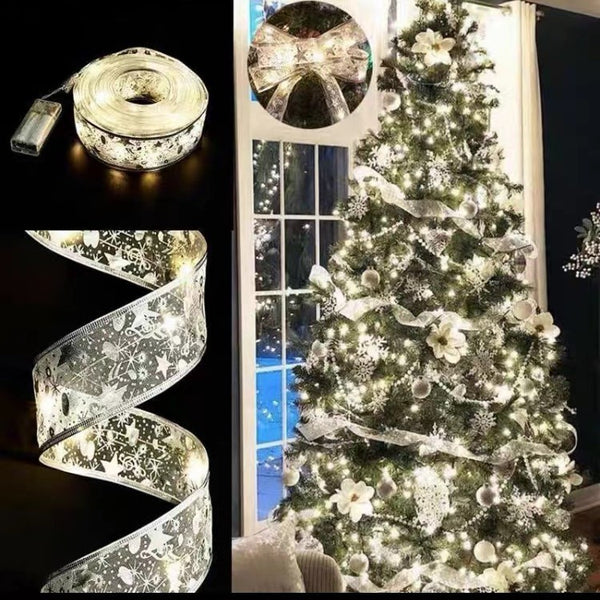 New  Christmas ribbon light string Christmas tree decoration light Christmas LED ribbon decoration manufacturer wholesale