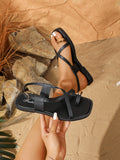 2026 new collection thong sandals - women's summer outdoor wear, trendy flat roman sandals, single strap flip-flops