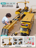 [truck + track + crane] 4 projects + 12 road signs "gift box"