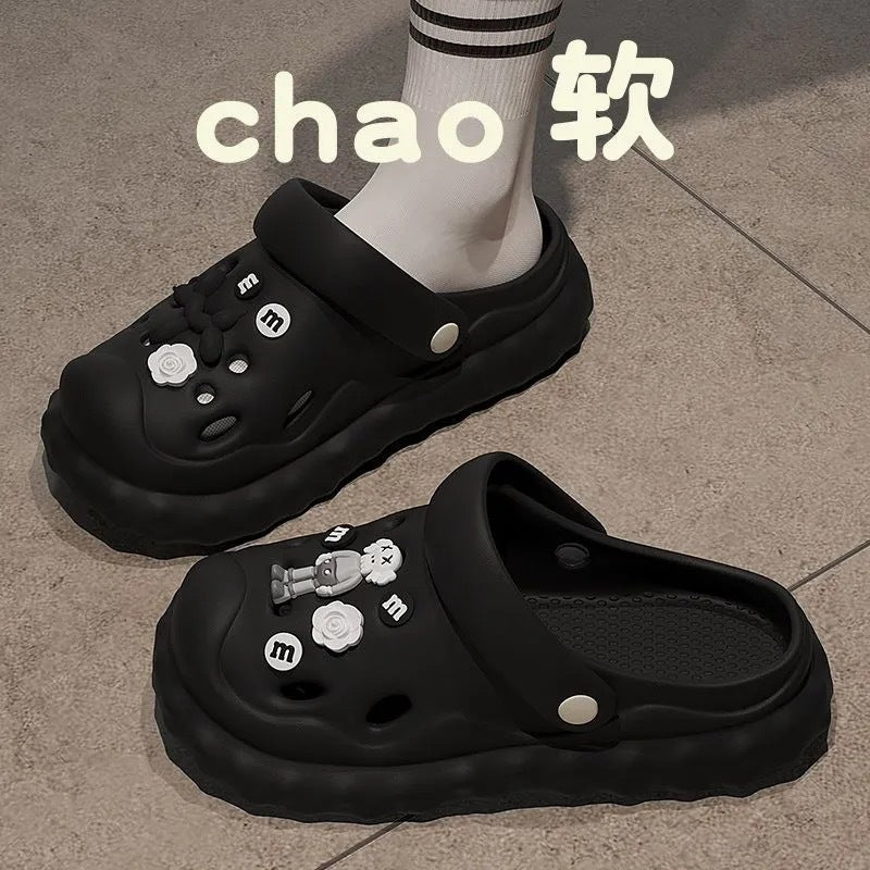 2025 women's summer slippers: super comfortable, cute, casual, versatile, indoor/outdoor, non-slip, clogs, thick sole