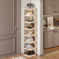Foldable shoe rack - multi-tier shoe organizer for home, entryway, dorm room, and narrow spaces