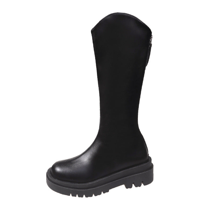 Petites boots for women 2024 new arrivalfall and winter knight boots fleece-linedslimming look boots for women easiest for match k-style trendy