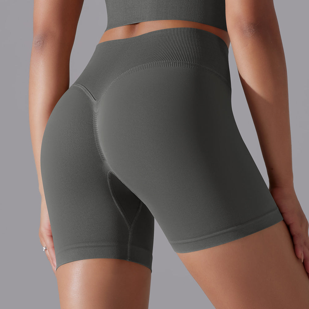 fashion seamless pure color cross back sports bra vest yoga suit running fitness three-piece set