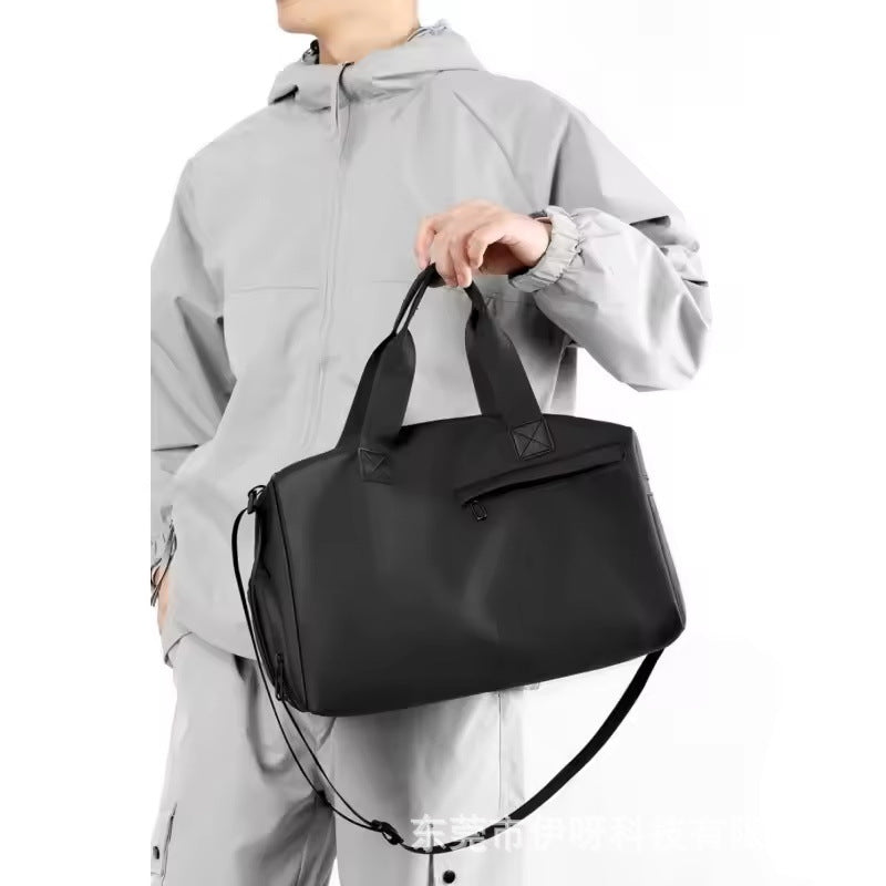 unisex sports and fitness bag, large capacity, wet and dry separation, swimming bag, short trip business travel tote bag