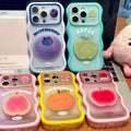 Three-dimensional blueberry peach orange fruit suitable for apple 17 mobile phone case fresh girl iphone 18 wave case 16