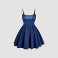 Fashionnew arrivalexport cross-border  women's sweet suspender silm skirt waist denim dress for women