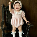 Newborn baby summer clothes - lightweight & adorable: baby girl romper, summer princess style, perfect for first birthday & 100-day celebration - bodysuit set