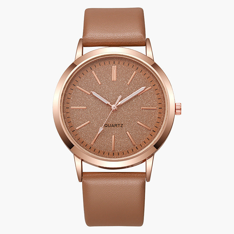 2024 new arrival: women's watch - student style, korean design, alloy & pu leather strap, quartz movement, fashionable ladies' watch, white