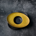 Nordic creative high-end oval dessert plate - retro fashion textured hotel restaurant tableware western dinner plate