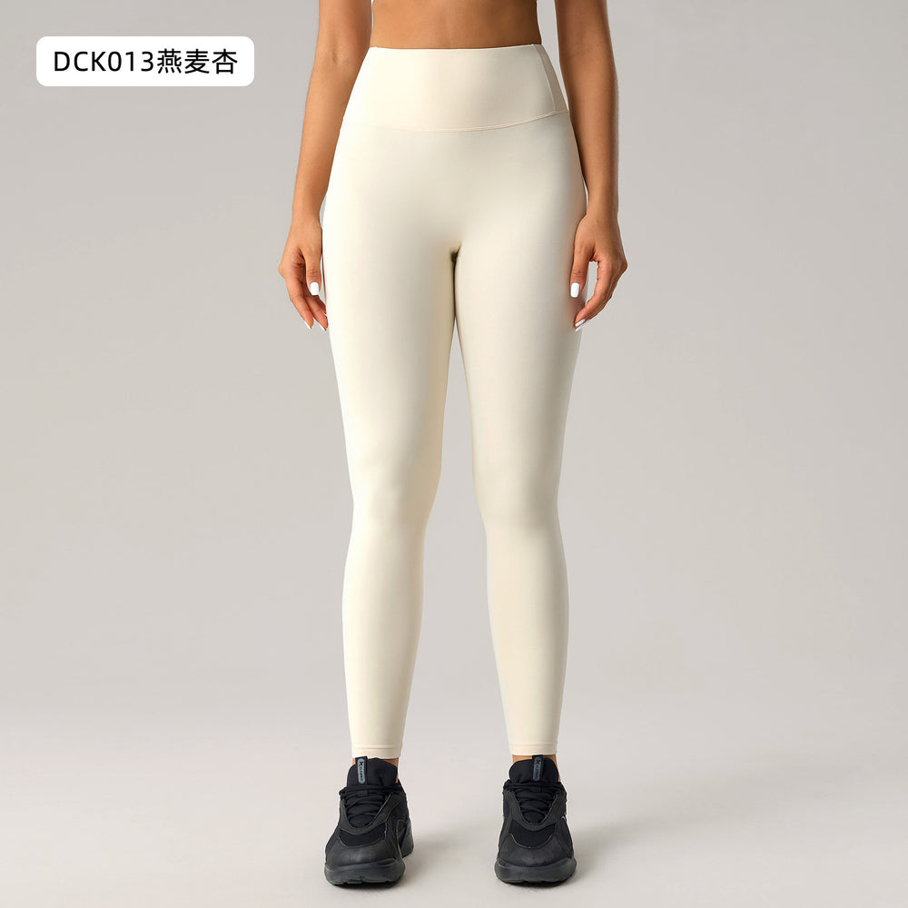 European and american style women's yoga outfit set: push-up sports bra with beautiful back design, barely-there feel, high-waisted peach lift leggings, two-piece set