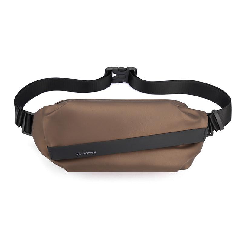 Factory direct sales of new trendy men's breast bags, Korean version of anti-splashing messenger bags, fashionable business men's bags,  special supply