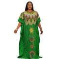supply of african pure cotton cut outembroidered high-end plus sizefashion women's dress big sale
