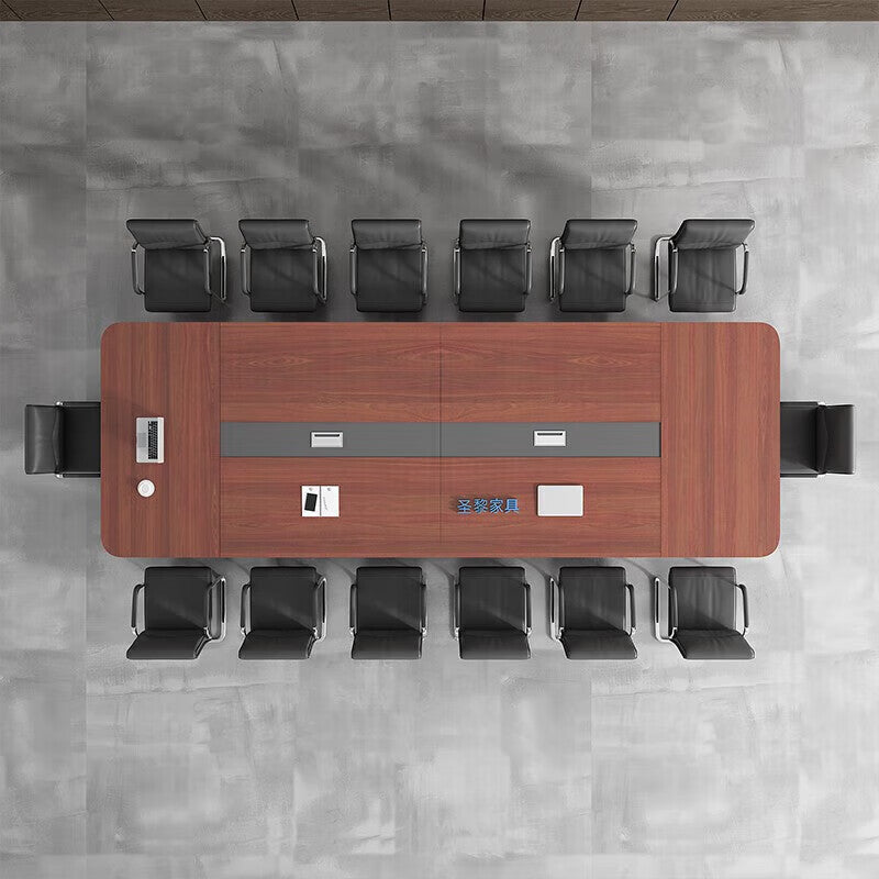 Saint-li conference table - modern minimalist large rectangular table for meetings, negotiations, and training