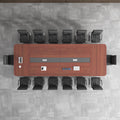 Saint-li conference table - modern minimalist large rectangular table for meetings, negotiations, and training