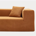 fully compressed sofa compression sofa corduroy fabric sofa for home living room straight row sofa