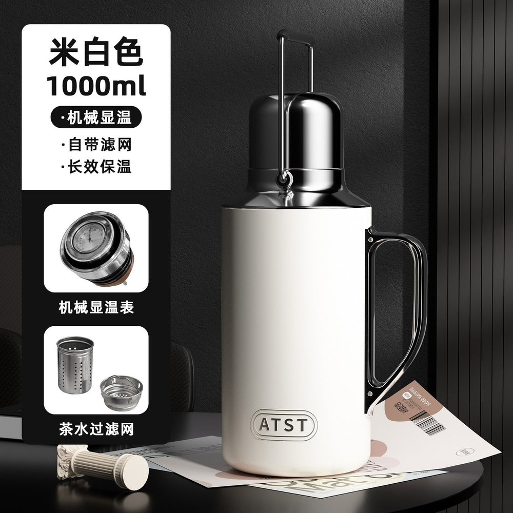 Portable stainless steel for home large capacity high appearance temperature display kettle office thermal insulation tea kettle thermal kettle