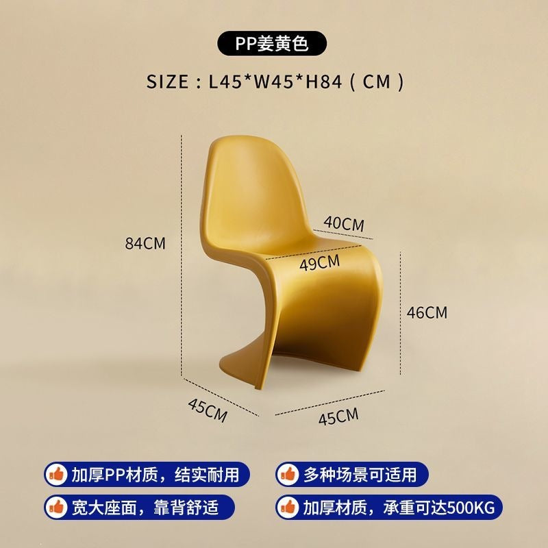 For home backrest chair stackable restaurant popular makeup chair casual creative dining chair sitting negotiation office chair