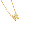 [titanium steel] japanese and korean cross-border popular fashion letter h necklace for women, high-end, accessible luxury, niche clavicle chain jewelry
