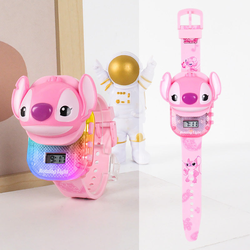 Kids' sliding cover cartoon music electronic watch - toy watch for boys and girls - kuromi style gift