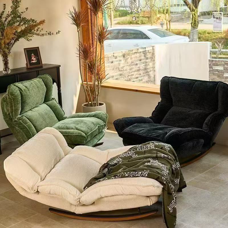 Lazy sofa chair rocking recliner adjustable single sofa chair for home casual chair balcony rocking chair not tired after sitting for a long time