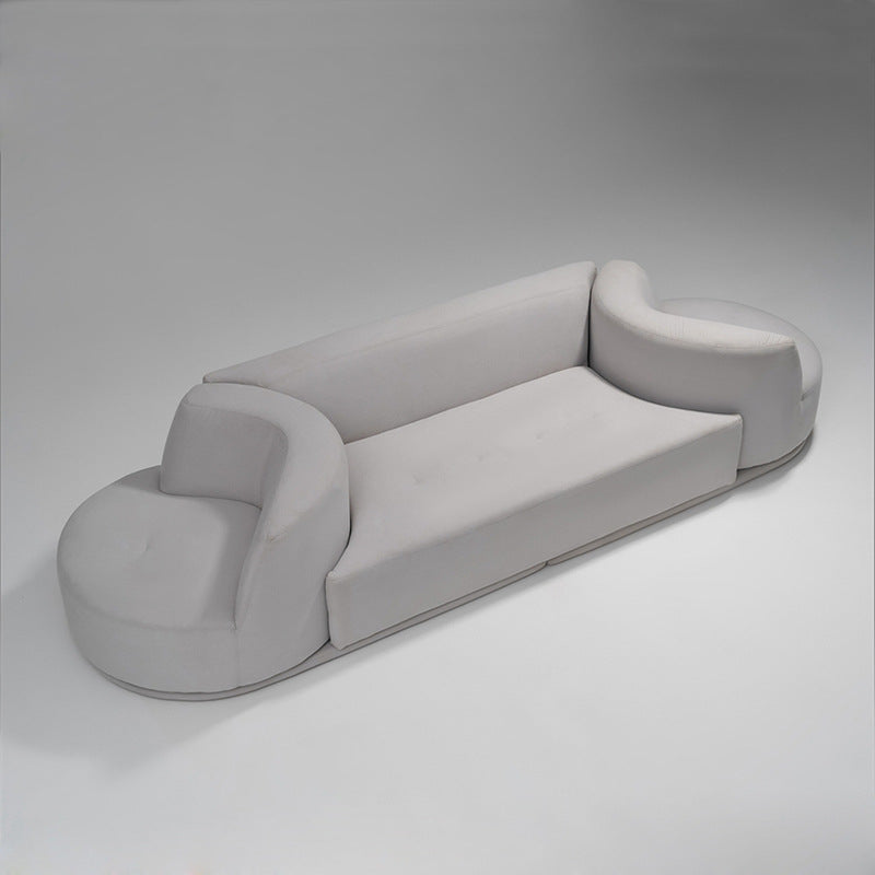 Nandi fabric sofa: designer italian minimalist high-end living room creative rotating multifunctional modular sofa