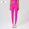 Summer high-waisted butt-lifting yoga pants - no camel toe, stretchy, workout leggings, 7/8 length, barely-there feel - yoga apparel 19108
