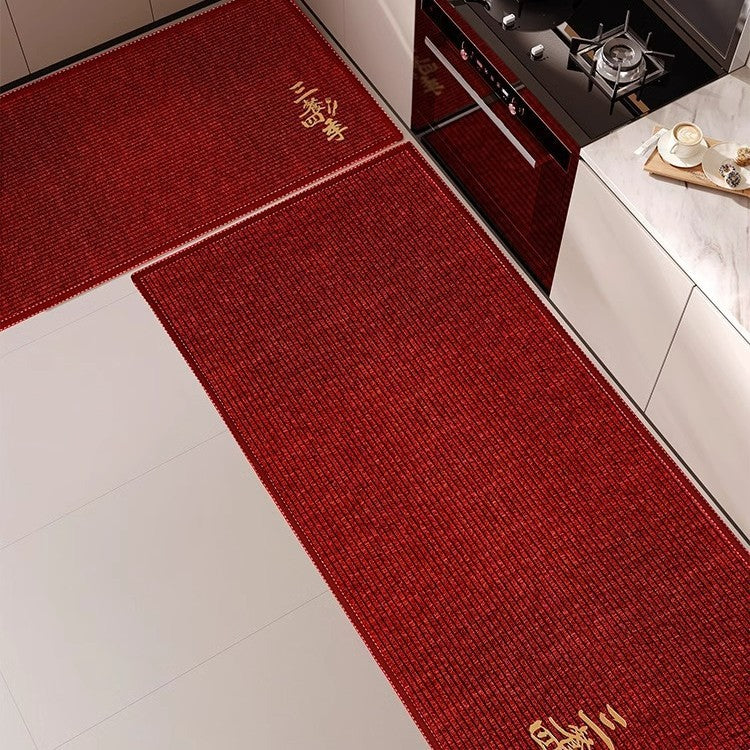 For homekitchen floor mat non-slip oil-proof wipeable no-wash for home stain-resistant waterproof door mat absorbent floor mat