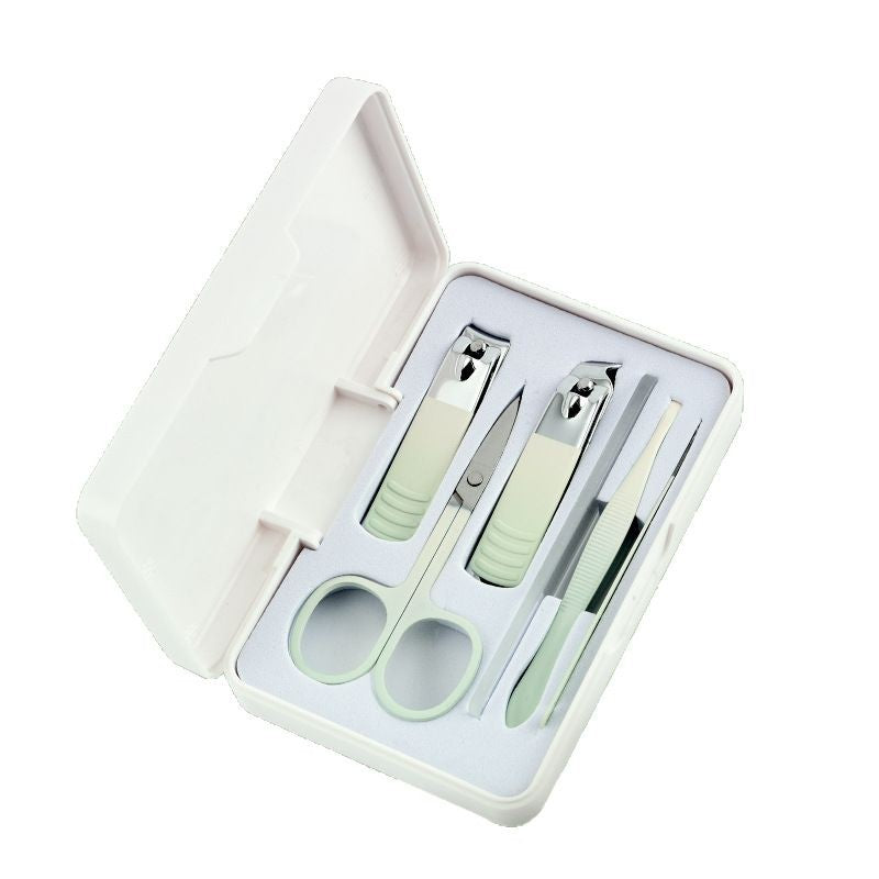 German stainless steel angled edge nail clipper set - wholesale available, starting from one piece. complete manicure and pedicure tool kit with storage box