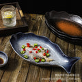 Fish plate ceramic steamed fish plate creative fish plate for home chopped pepper fish head special new arrival large fish plate wholesale
