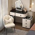 Vanity table bedroom solid wood smart home vanity table multi-functional makeup table accessible luxurycasualplaid vanity table