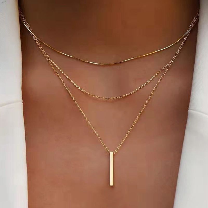 Customized bohemian chic choker necklace - cross-border fashion jewelry for women - unique, high-end, layered necklace