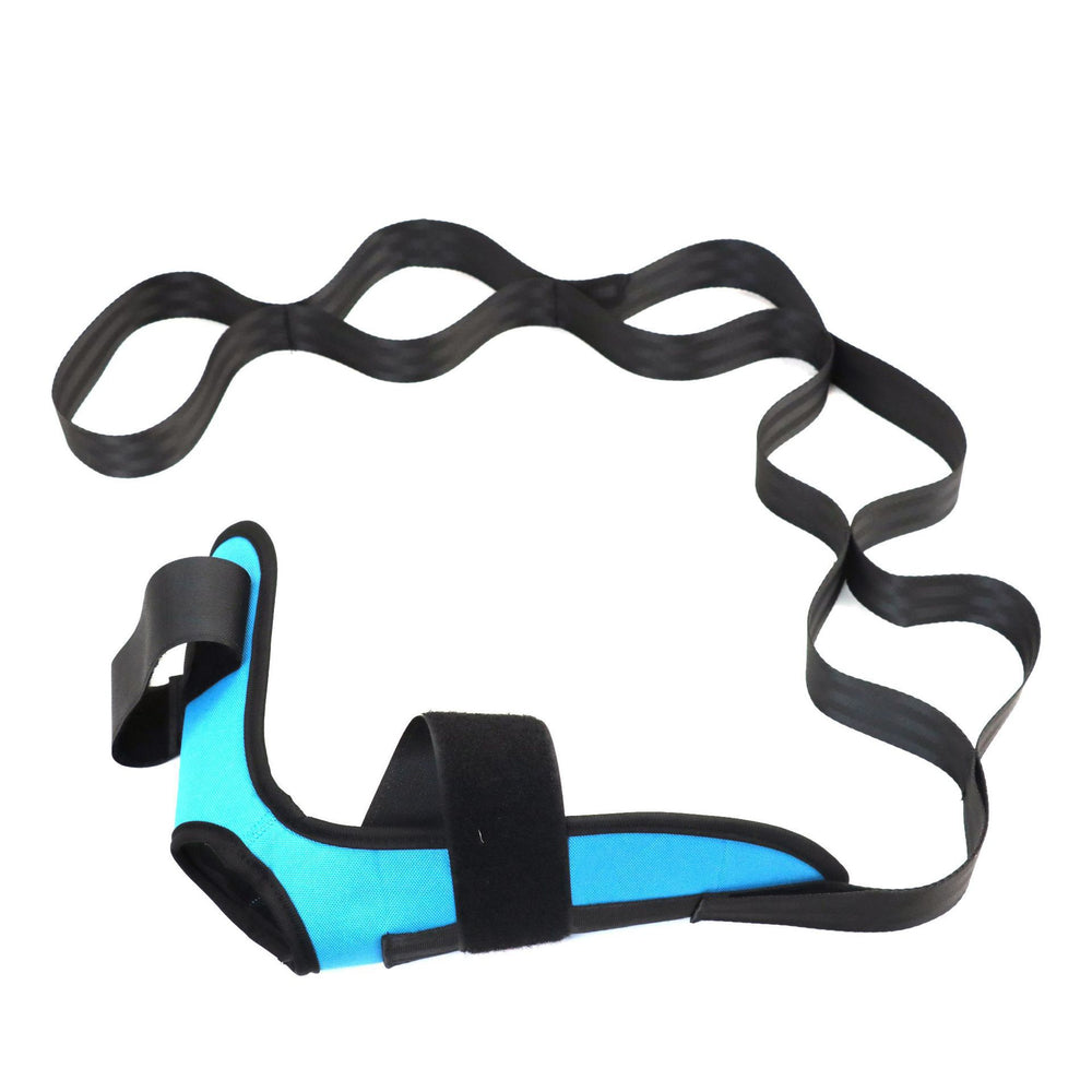 Yoga stretching strap - segmented resistance band for ligament stretches, ankle joint correction, and rehabilitation training