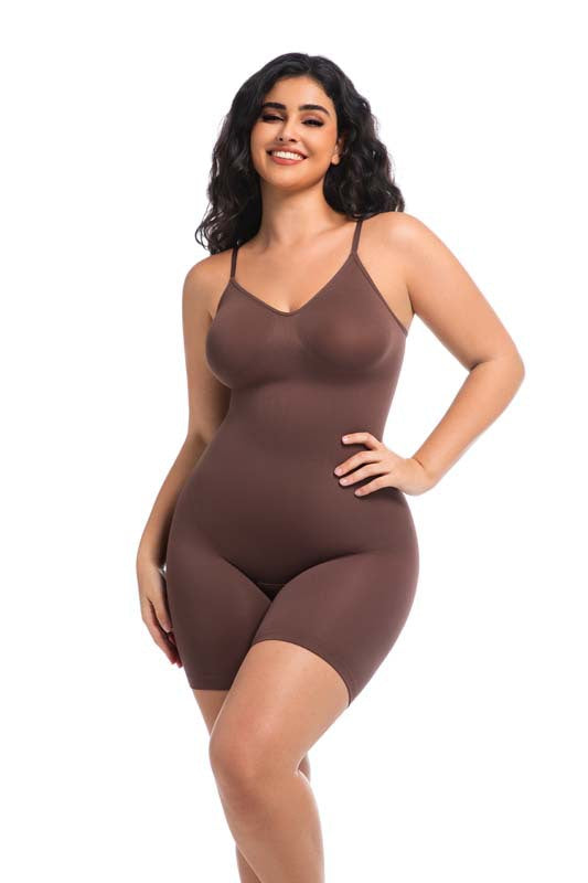 Cross-border hot-selling seamless shapewear, slim-fitting belly and hip lift suspenders, adjustable boxers, breasted integrated