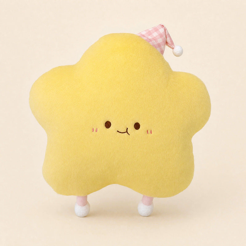 Ins style star stuffed pillow sofa bay window pillow cute decorative cushion sleeping doll birthday gift soft