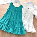 Girls' stylish sleeveless summer dress -  new princess dress - direct from the manufacturer - dropshipping available