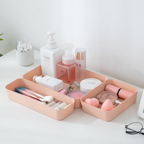 Simple grid storage box, drawer type, cosmetic storage box, desktop stationery, sundries storage artifact, finishing box