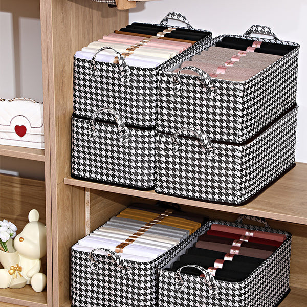 Storage box Large capacity wardrobe drawer type foldable storage box Fabric storage basket Clothes storage wardrobe storage box