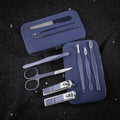 Ready-to-ship stainless steel nail clipper set - blue 18-piece manicure and pedicure kit