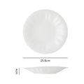 Minimalist white dinnerware restaurant hotel unique creative high-value plating dessert pastry western food plate steak plate