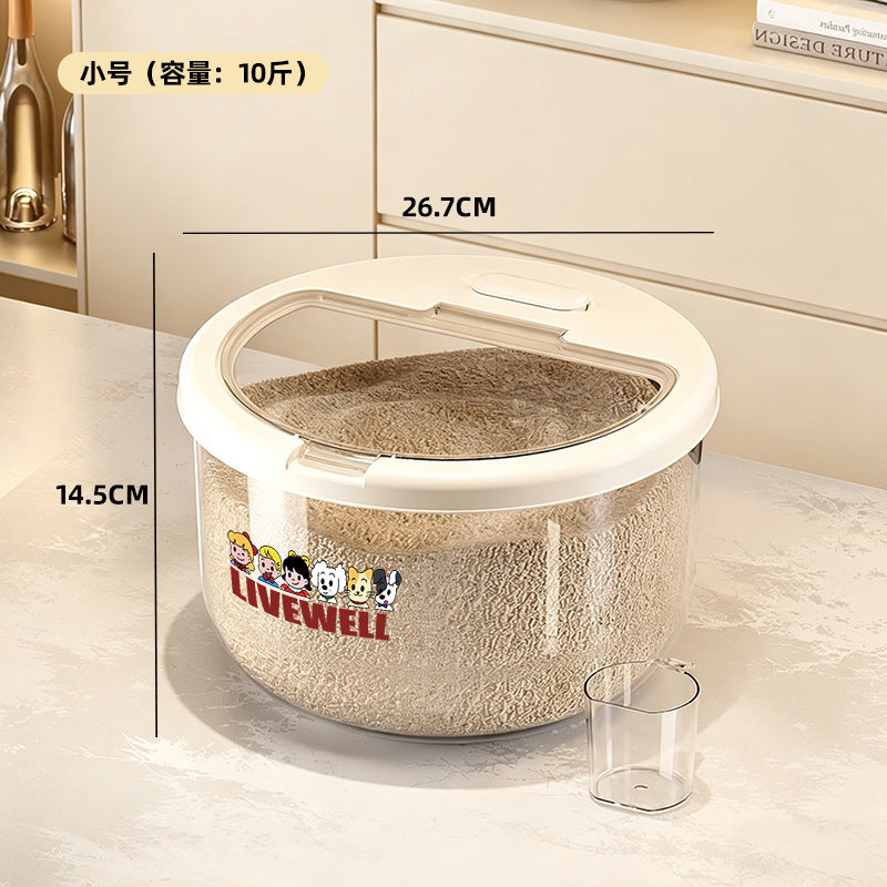 Rice bucket for home insect-proof and moisture-proof sealed rice jar rice grain box rice box storage grain storage tank durable