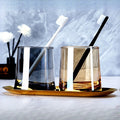 Glass mouthwash cup minimalist toothbrush cup couple's home toothbrushing cup set hotel guest room wash cup toothbrush cup