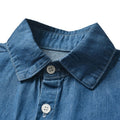 New boys' denim jacket style long-sleeve shirt - spring collection for toddlers and babies