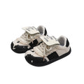 Vancahao niche style design kidsretro round toe flats german training shoes spring & fallnew arrivalkidscasual sneakers