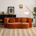 whole cabinet wholesale vacuum roll-packed sofa curved modern simple minimalist style special-shaped folding compressed sofa bed