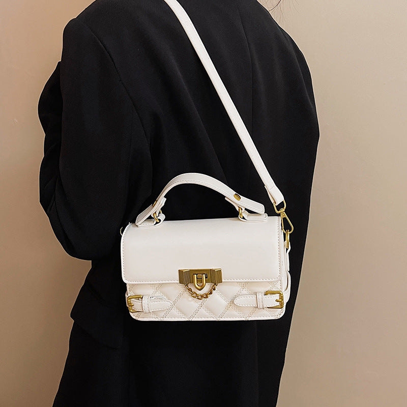 Rhombus bag handbag bag 2025 new trendy retro versatile small square bag women's winter high-end versatile messenger bag