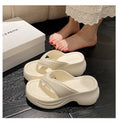 New women's flip-flops: summer outdoor wear, thick sole, minimalist fashion, thong sandals, beach & outdoor sandals - cross-border wholesale